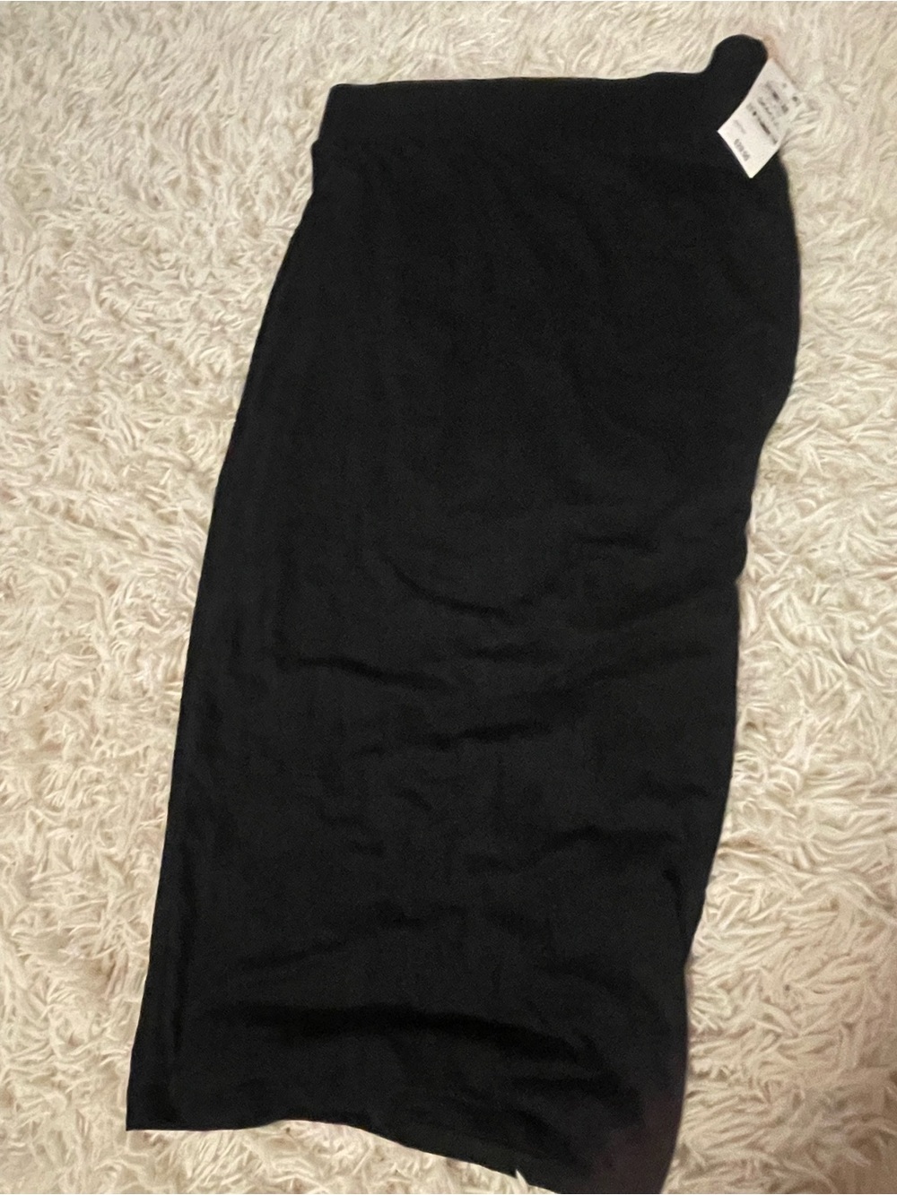 Bar III Black Midi Pencil Skirt - Sleek Knit Silhouette